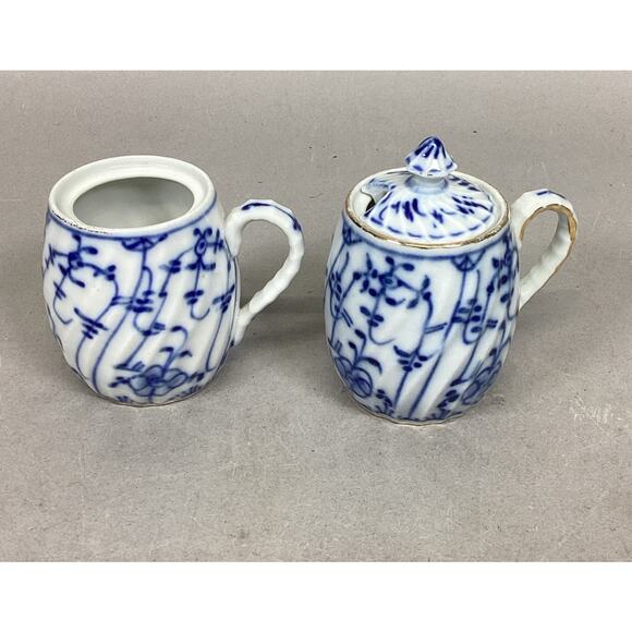 Antique Porcelain Mustard/Jam Cups - Made In Germany - Picture 1 of 15